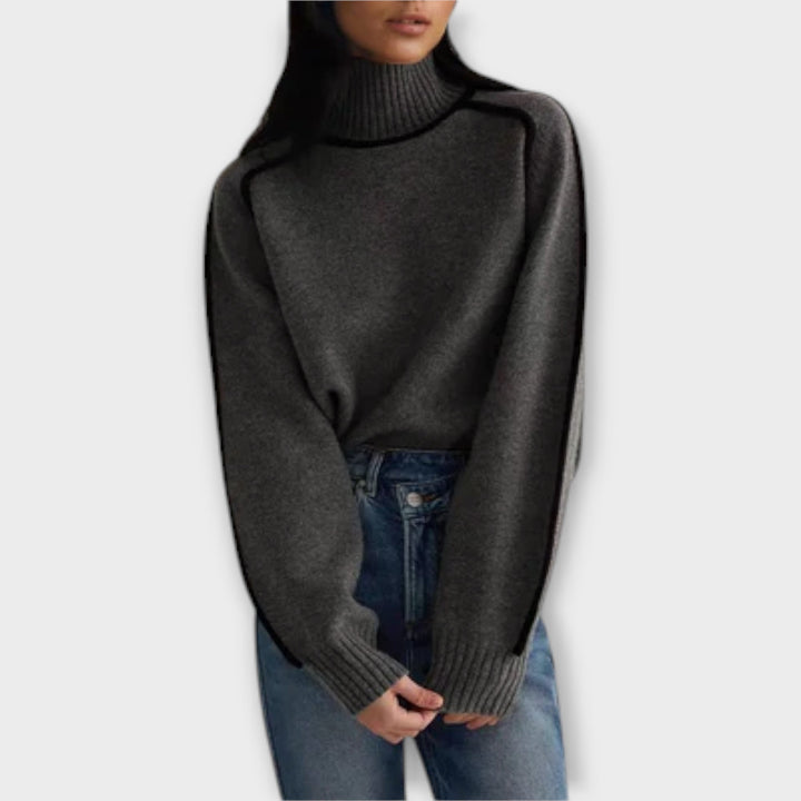 Emilie - Mehka in Elegantna Pulover s Visokim Ovratnikom