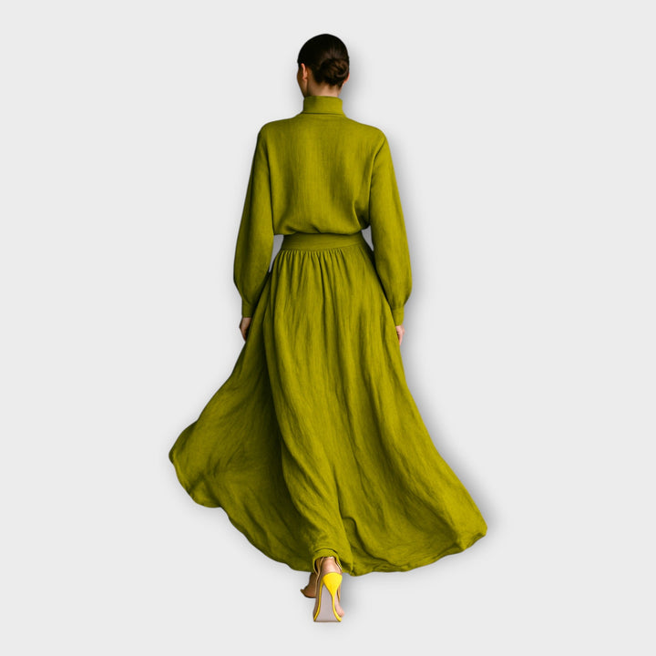 Pleteni set z zračno eleganco