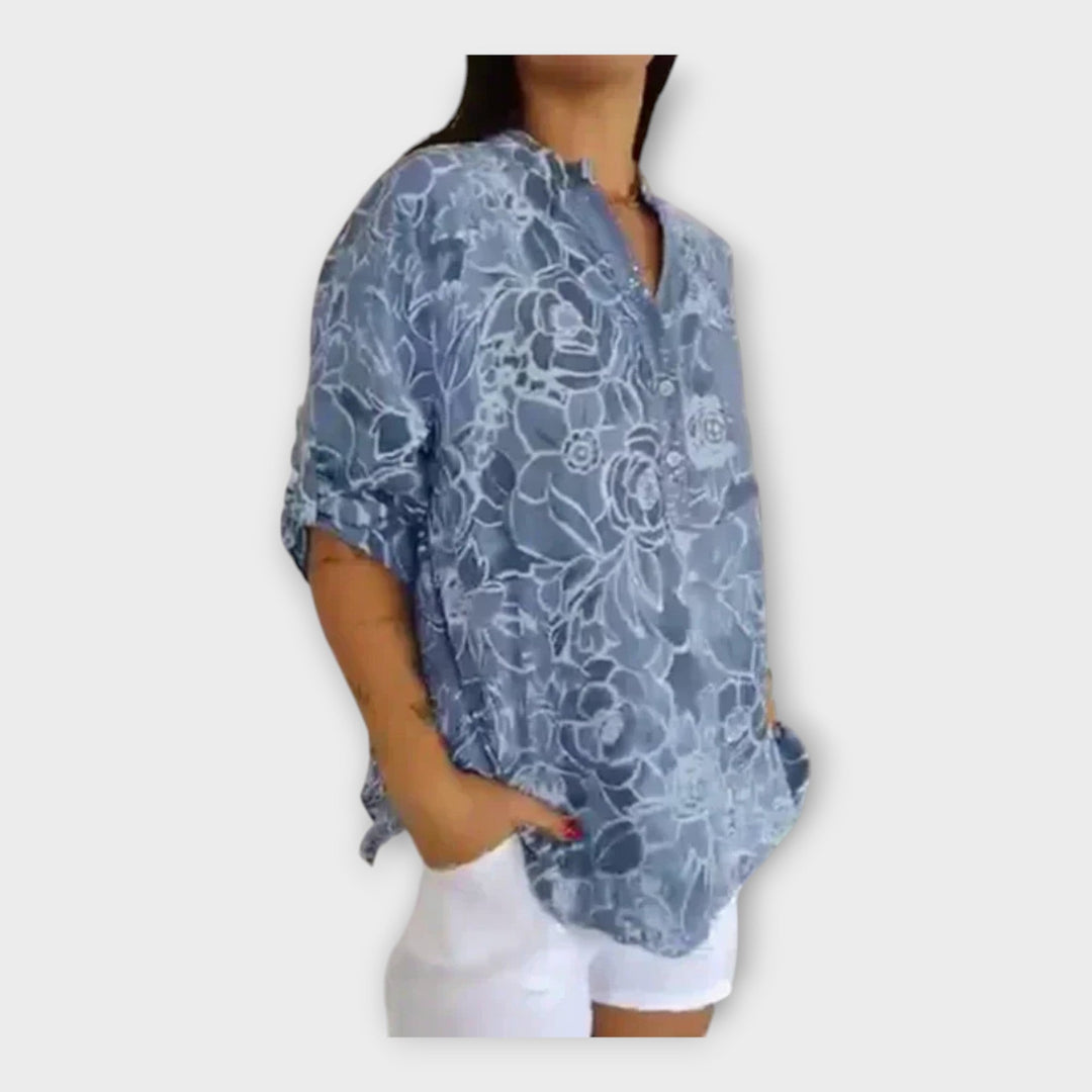 Elegantna Bluza z Vzorcem