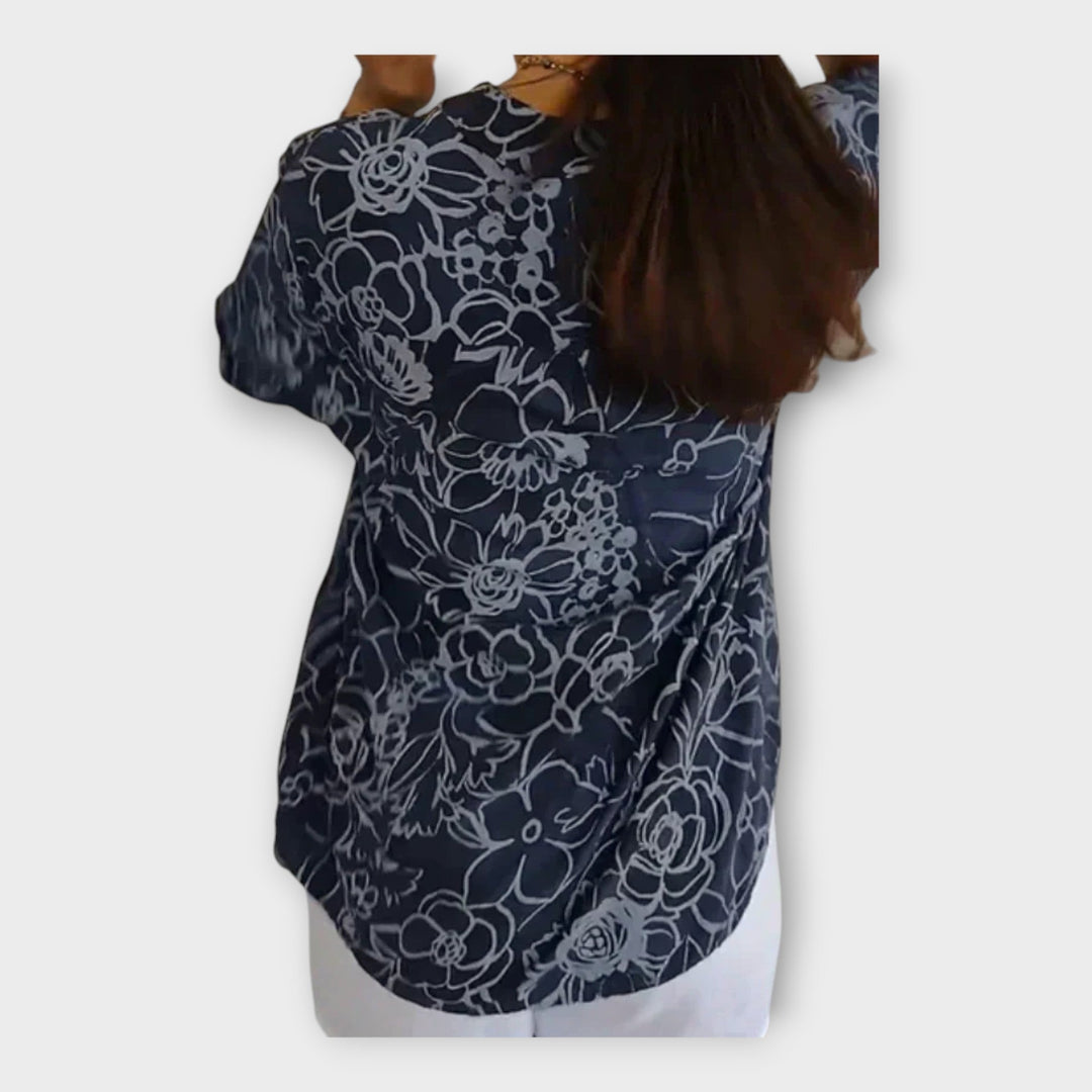 Elegantna Bluza z Vzorcem