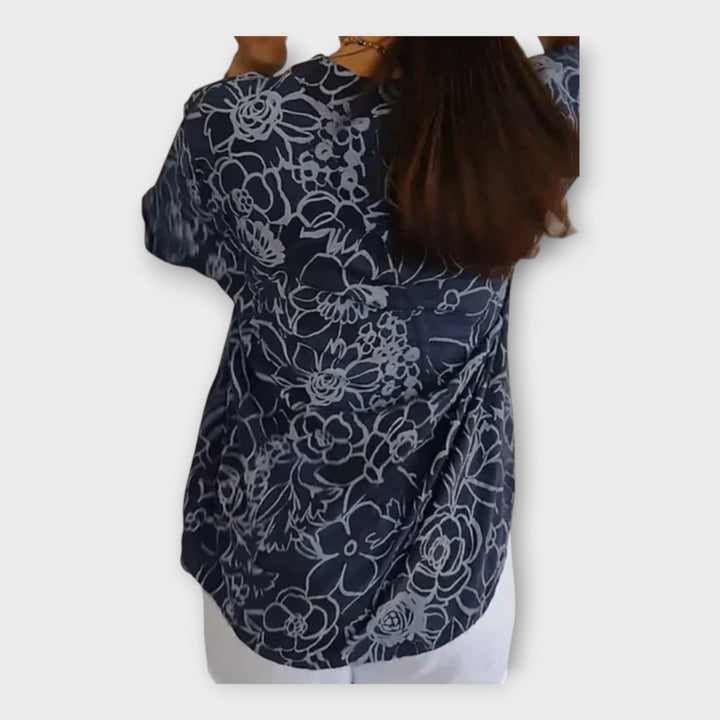Elegantna Bluza z Vzorcem