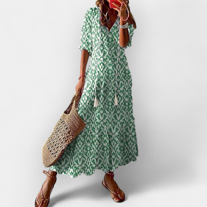 Boho Stil Maksimalna Obleka