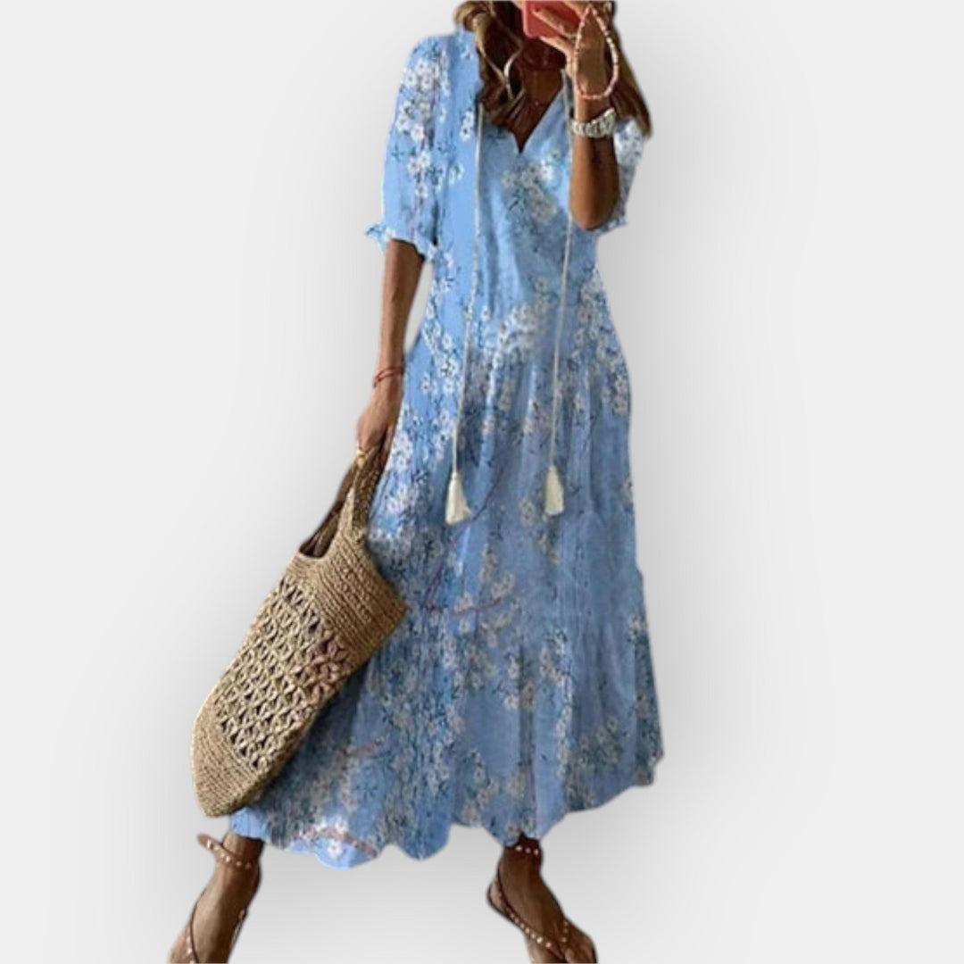 Boho Stil Maxi Obleka