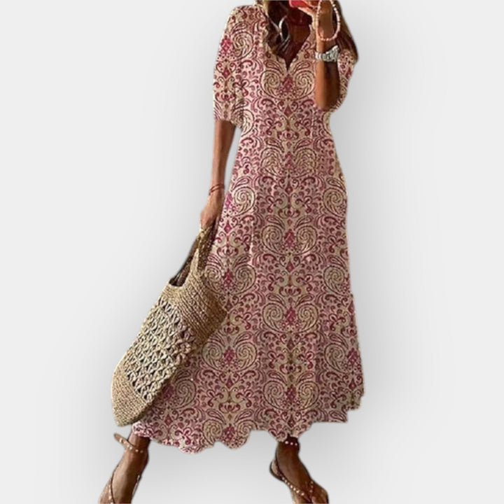 Boho Stil Maxi Obleka