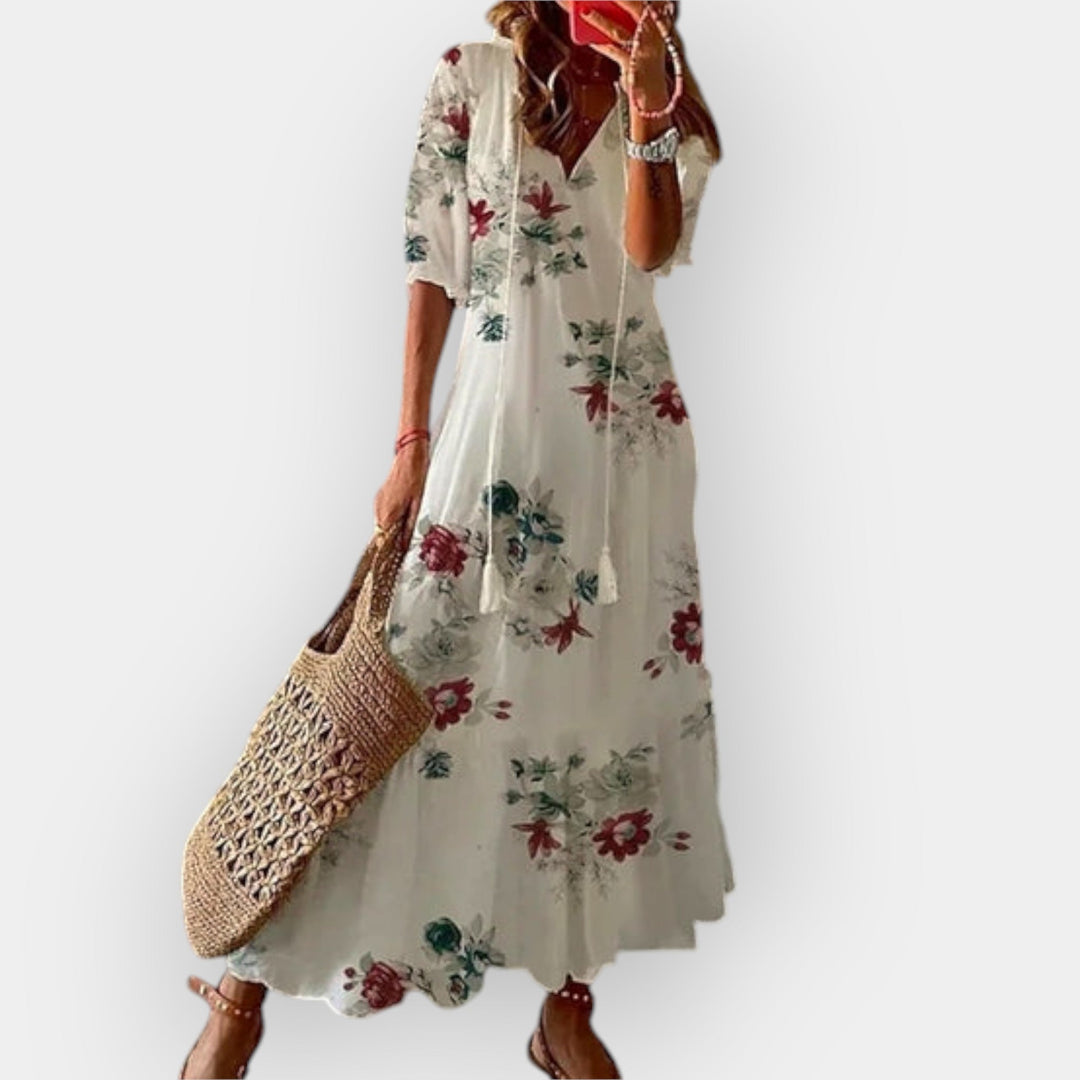Boho Stil Maxi Obleka
