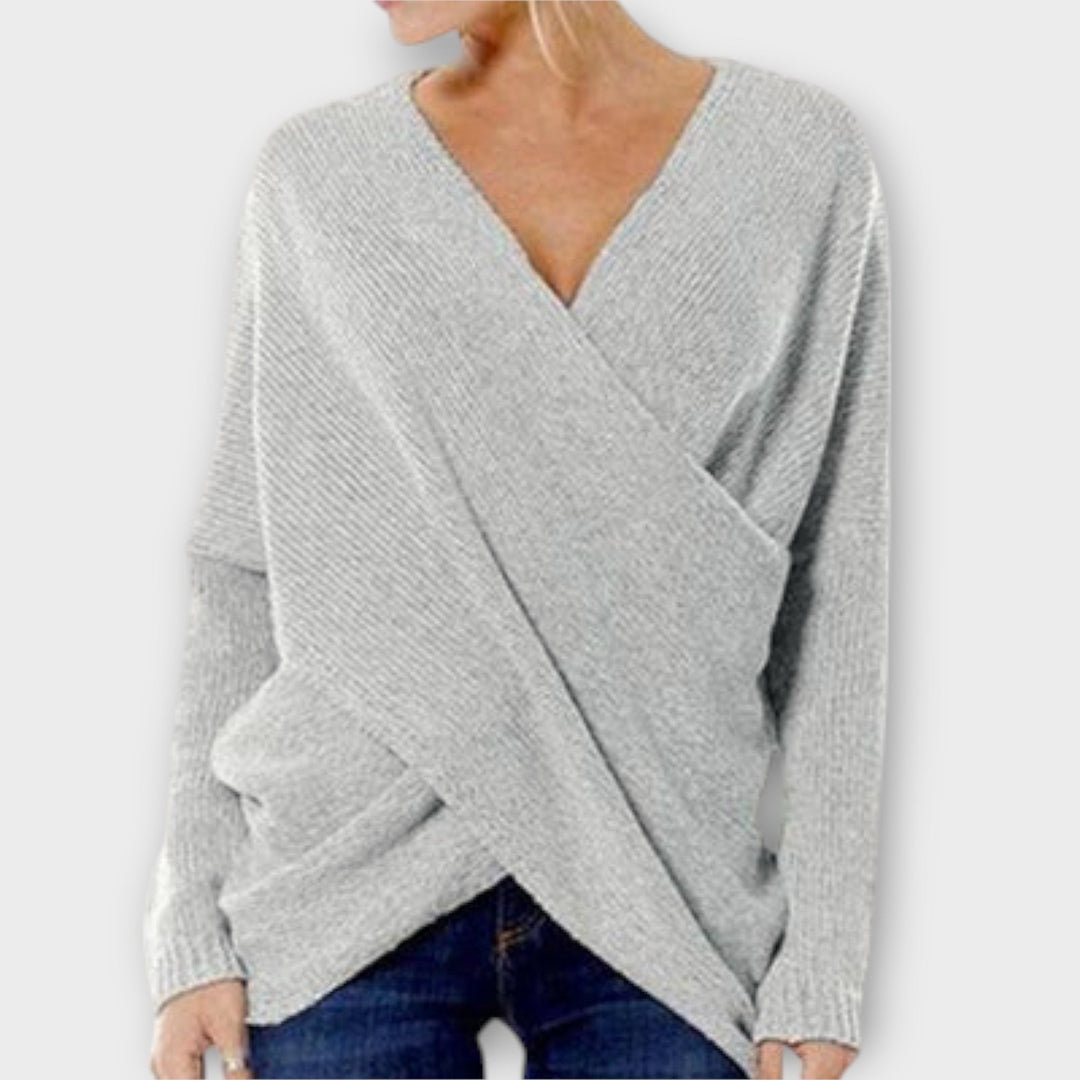 Heidi - Cross Knit Sweater